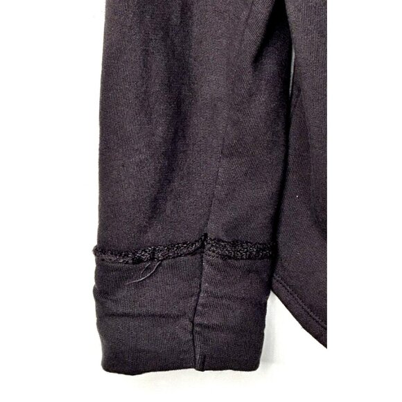 Anthropologie tna Womens Cardigan Sweater Button Front Knit Top Raw Hem Black XS - Picture 7 of 13